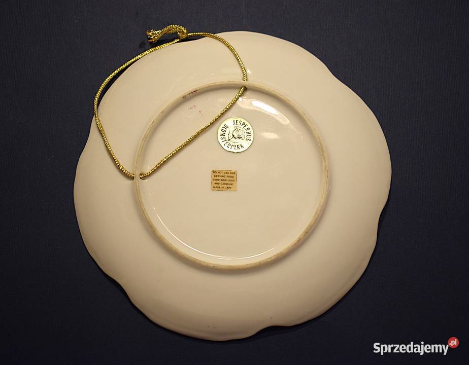 Lew mały talerzyk ozdobny Duński ogród Porcelana i szkło kujawsko-pomorskie Chełmno