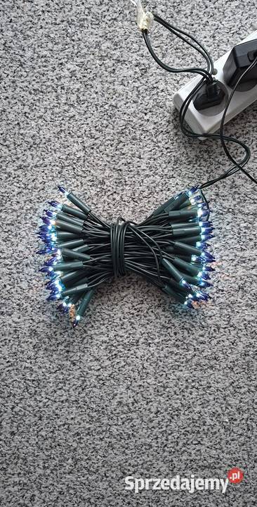 Lampki choinkowe 100 LED niebieskie Małkinia Górna