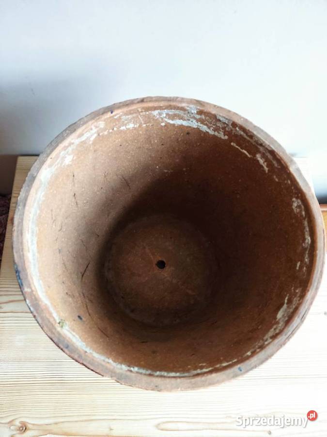 Donica doniczka duża ceramiczna gliniana fi 33 opolskie Głuchołazy