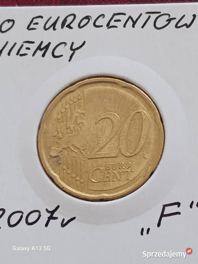 20 Eurocentów Niemcy 2007 r men F sprzedam