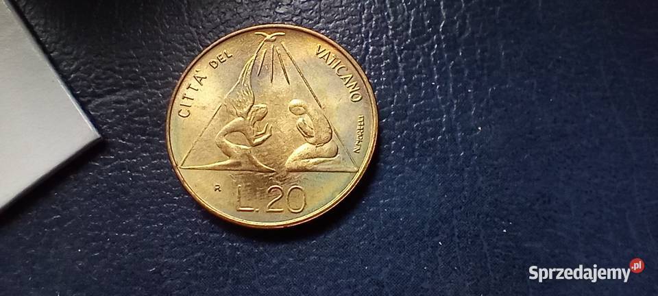 Stare monety 20 lir 1983 Watykan Numizmatyka Lesko sprzedam