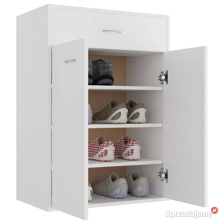 Szafka na buty biała 60x35x84 materiał Warszawa
