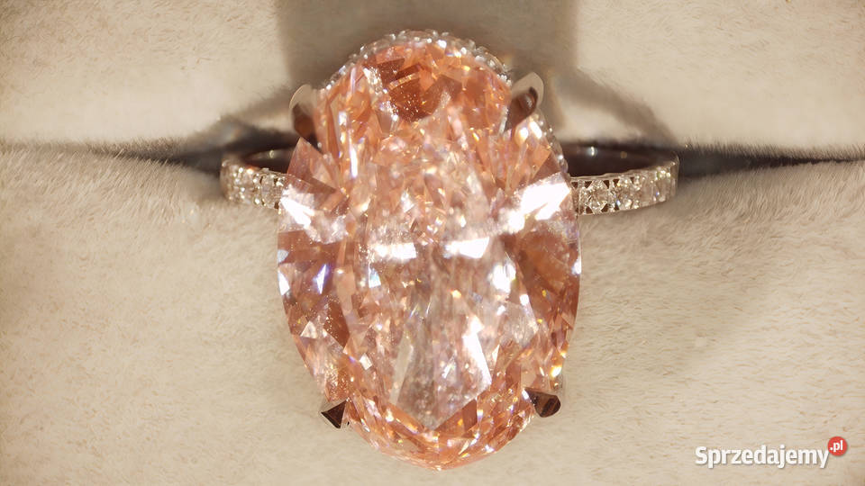 Ekskluzywny pierścionek damski 18karatowe białe Szczecin