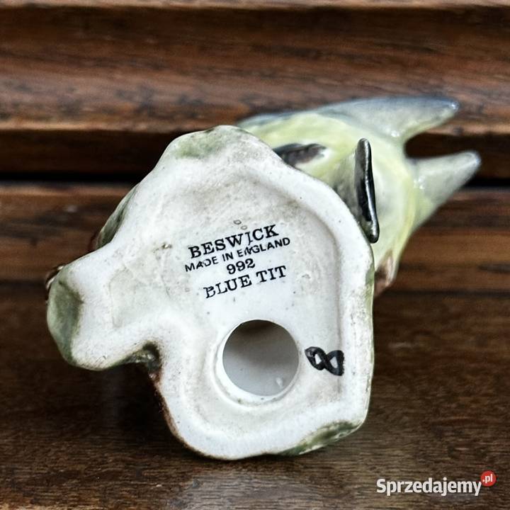 Figurka porcelanowa sikorki Beswick Myszków