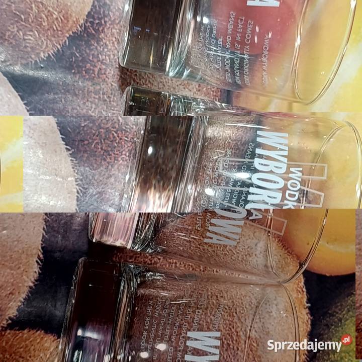 Wodka Wyborowa Szklanki Kolekcjonerskie wielkopolskie Poznań sprzedam