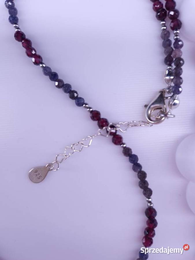 Naszyjnik Szafirowa Noc rękodzieło Rybnik sprzedam