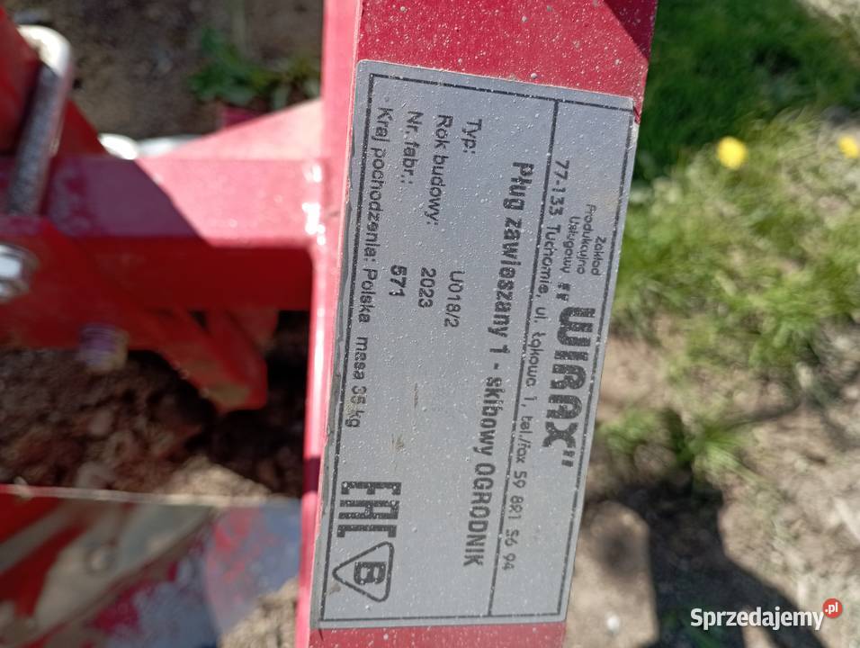 Pług jednoskibowy do minitraktorka świętokrzyskie Sadłowice