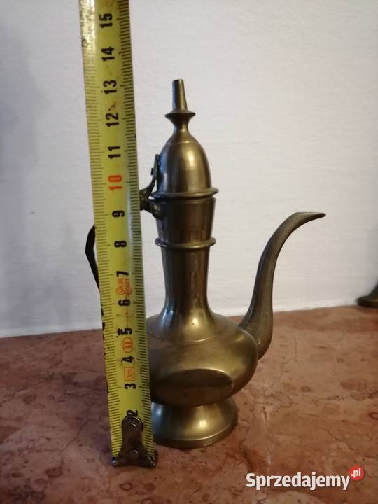 Vintage mosiężny dzbanek amfora antyk Warszawa