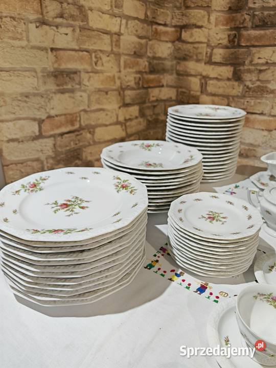 Rosenthal Maria Moosrose duży zestaw porcelany świętokrzyskie
