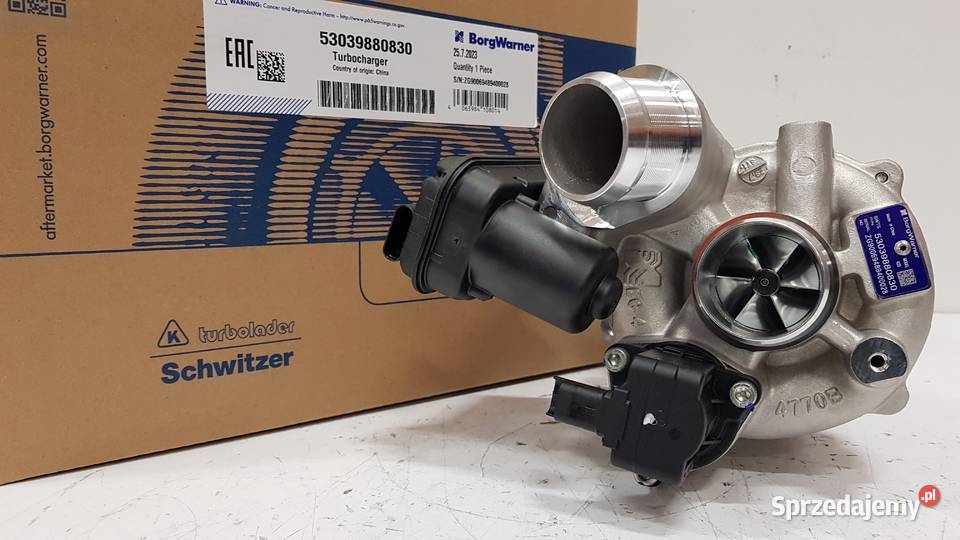 Nowa turbosprężarka BorgWarner KKK 53039880830 Siedlce sprzedam