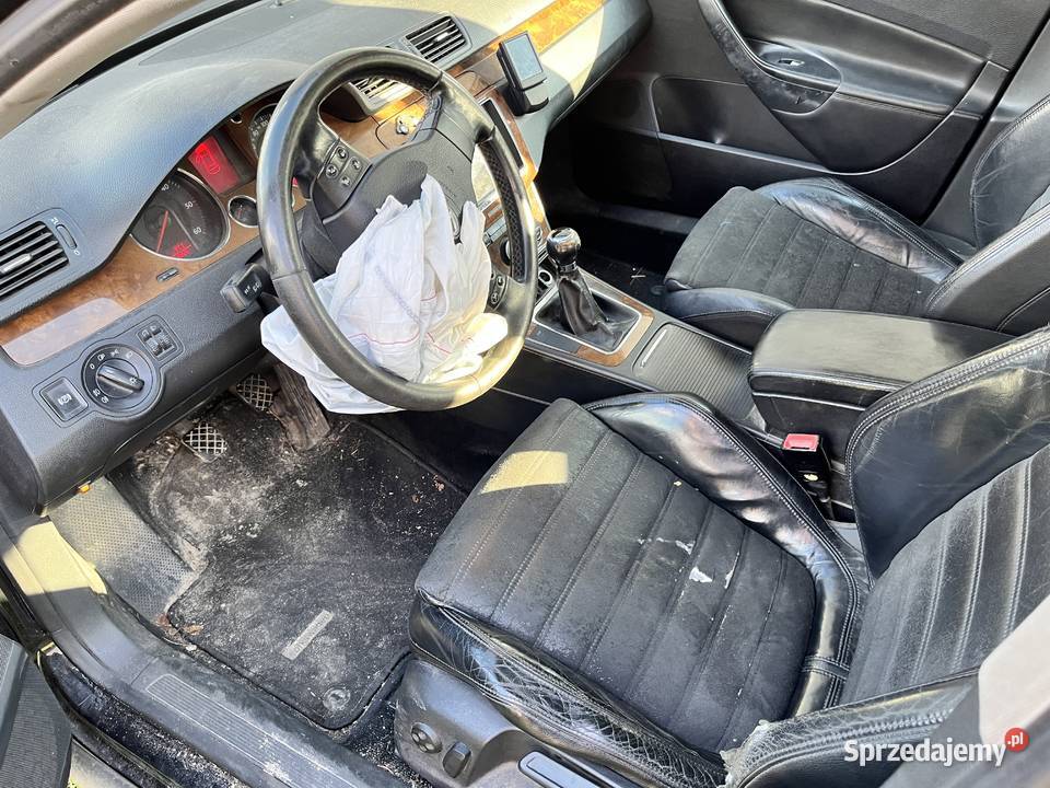 Passat B6 20 TDI Highline całość części skórzana tapicerka mazowieckie Pruszków