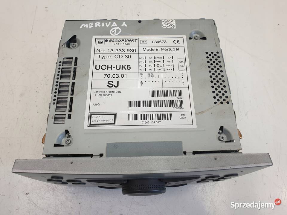 Opel Meriva A RADIOODTWARZACZ radio CD30 Rudka