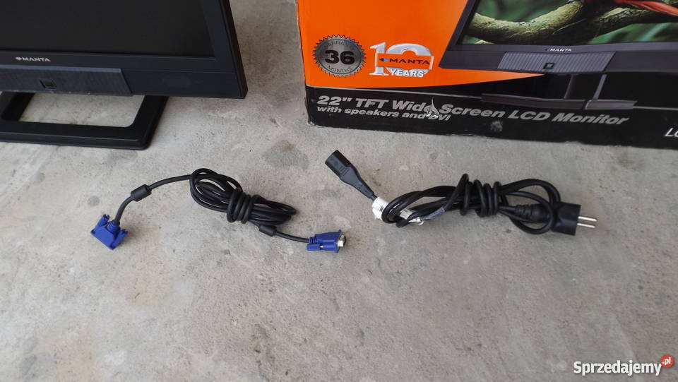 MONITOR MANTA LCD 2202 Z GŁOŚNIKAMI 22 22" warmińsko-mazurskie Grodziczno
