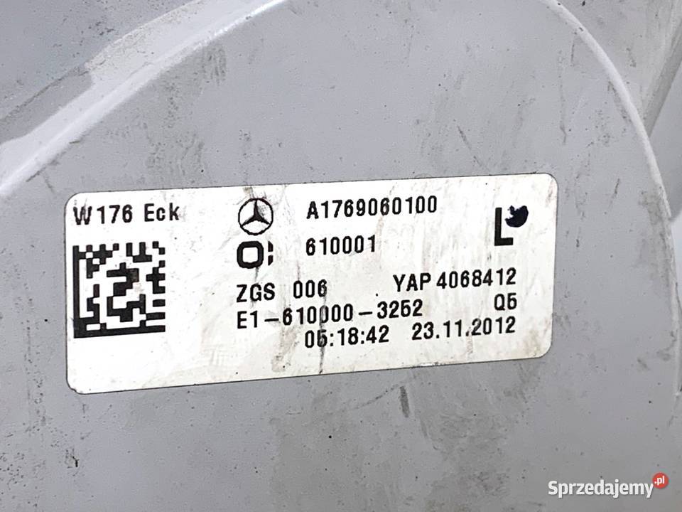LAMPA LEWY TYŁ MERCEDES W176 A1769060100