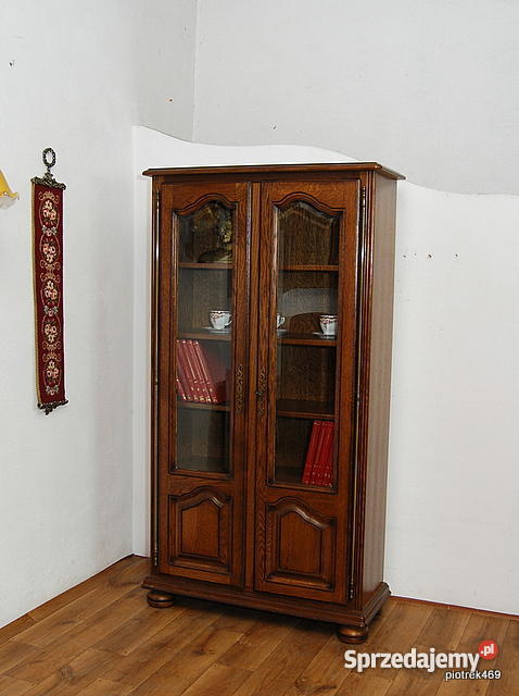 DĘBOWA BIBLIOTECZKA REGAŁ BIBLIOTEKA WITRYNA Świdnica