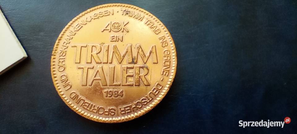 Stare monety 1 Trimm Taler 1984 Niemcy Lesko sprzedam