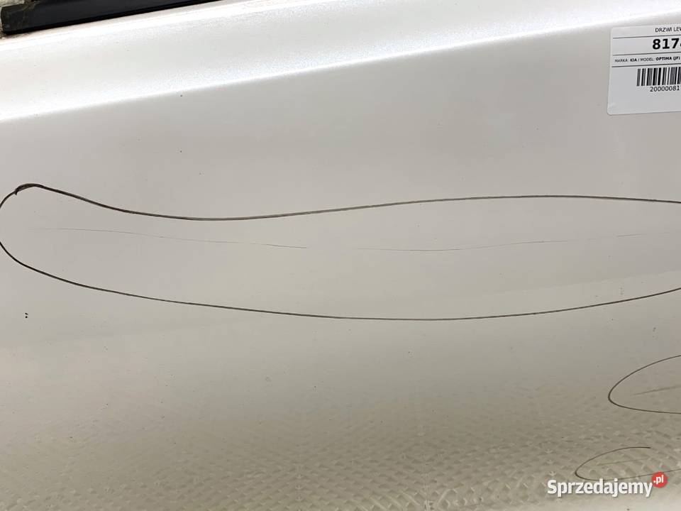 DRZWI LEWY PRZÓD KIA OPTIMA SedanLimuzyna SNOW