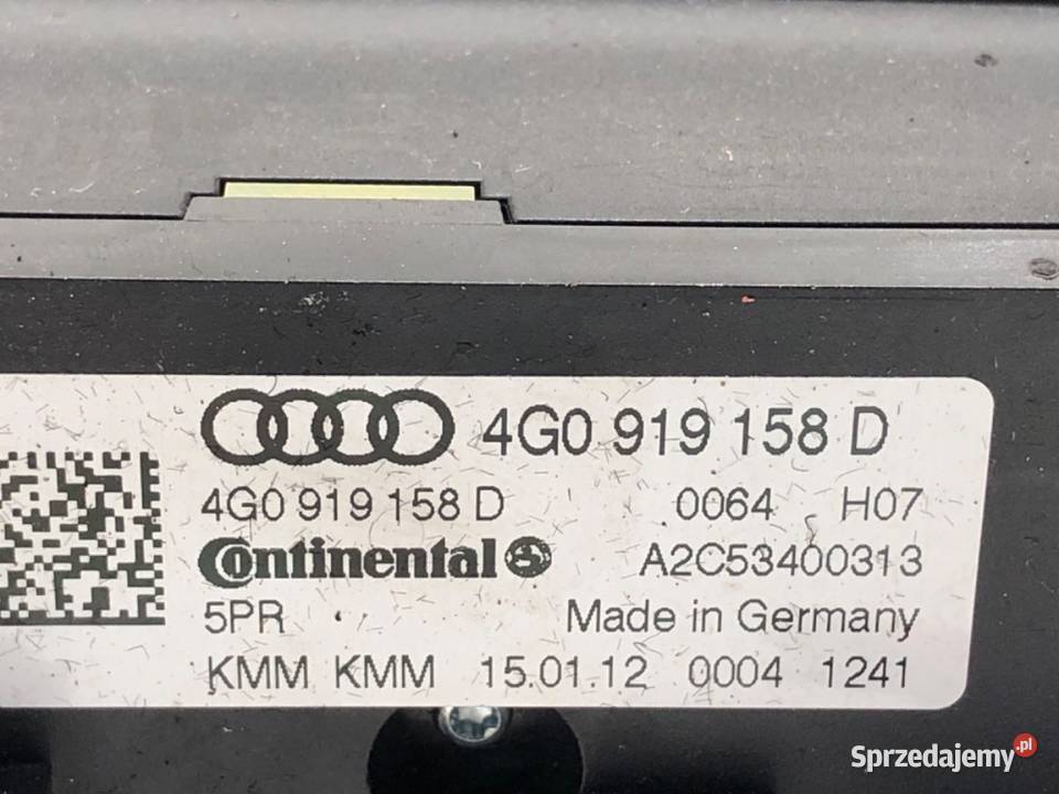 PANEL STEROWANIA NAWIEWU KLIMATYZACJI TYŁ AUDI sprzedam