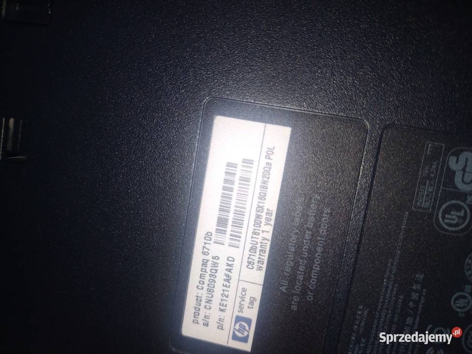 Laptop HP Compaq 6701d HP/Compaq Rumia