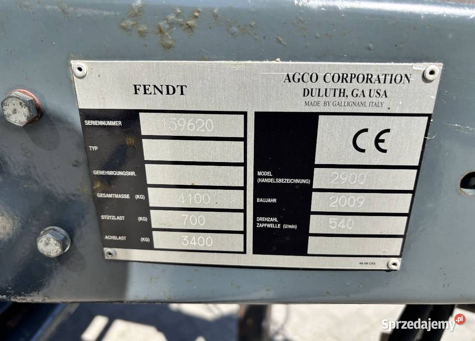 Prasa rolująca belująca Fendt 2900 V belownica Rolujące (belujące) mazowieckie Myszyniec