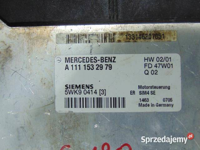 KOMPUTER SILNIKA MERCEDES C180 W203 A1111532979 sprzedam