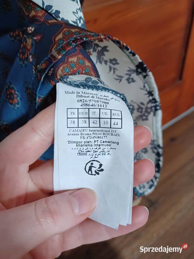 Bluzka Camaieu rozmiar M granatowa brązowa niebieski podkarpackie Rzeszów