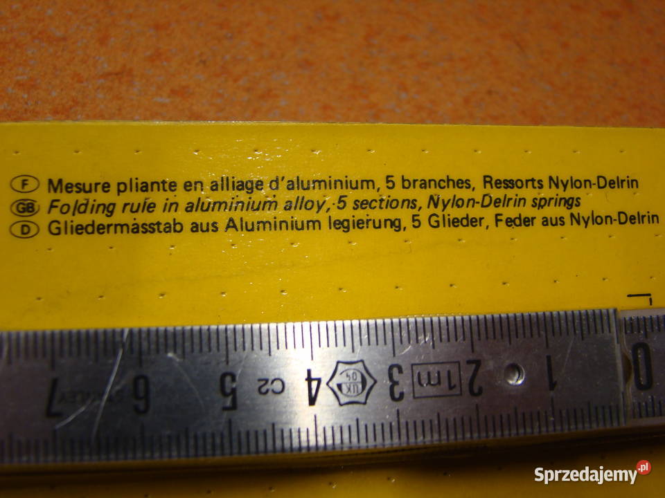 Miara składana duraluminium DURAL STANLEY 1m Ref śląskie Bielsko-Biała