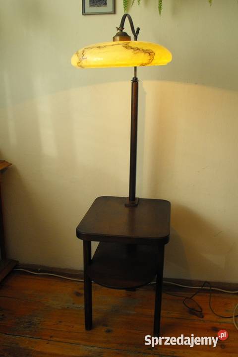 Lampa podłogowa ze stolikiem w stylu Art Deco Skierniewice