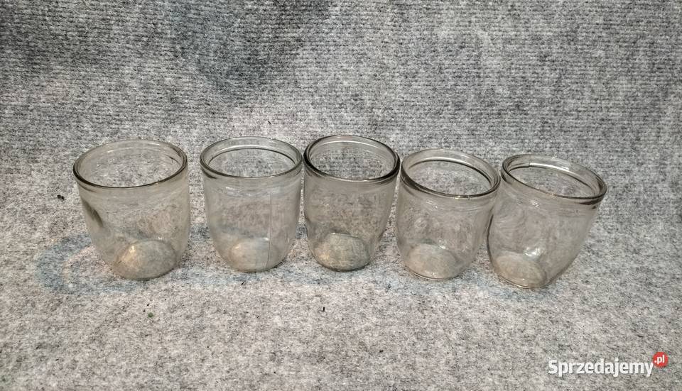 Szklanki musztardówki PRL