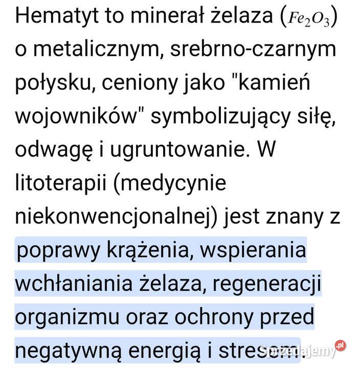 Bransoletka hematyt Jaworzno