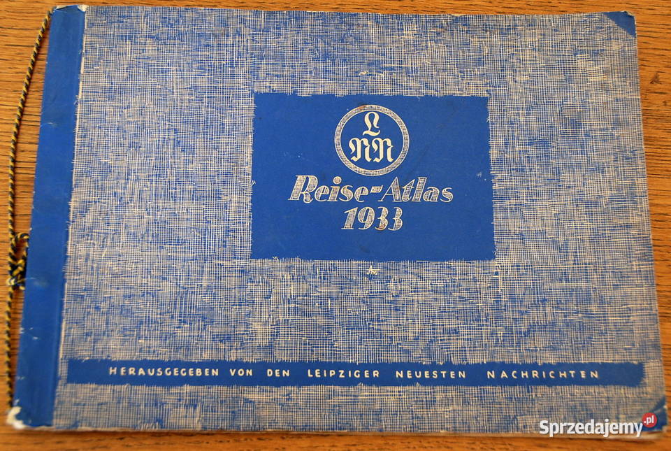 ReiseAtlas 1933 stary atlas podróżniczy Antykwariat Warszawa