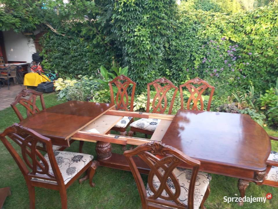 Eklektyczny stół z krzeslami Poznań