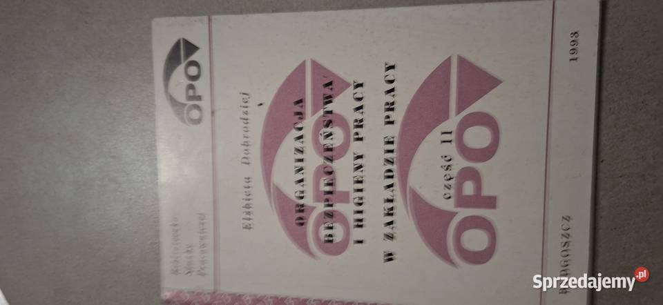 BHP w zakładzie pracy 1993 rzadkie wydanie OPO Antykwariat