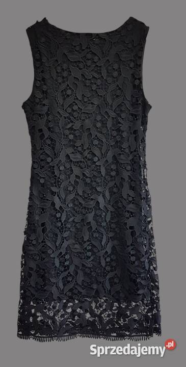 Damska elegancka sukienka czarna na ramiączkach Rozmiar 36(S) Chrzanów