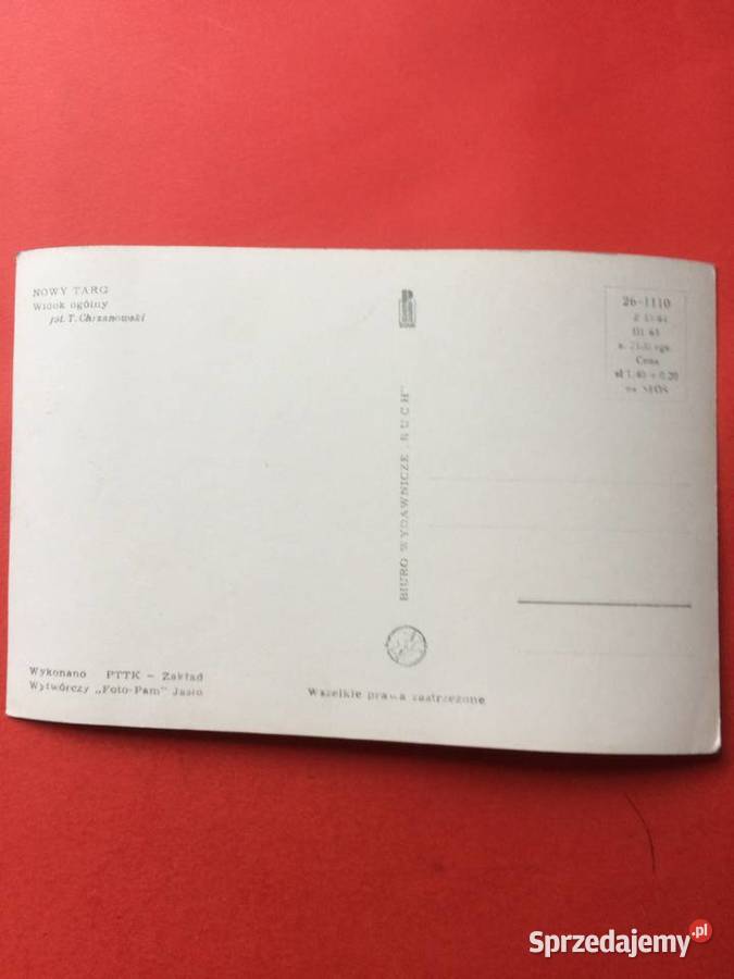 2676 Widokówka Nowy Targ Antykwariat Szczecin sprzedam