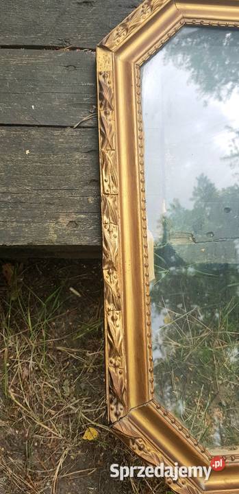 Duża stara rama ze szkłem Ruda Śląska