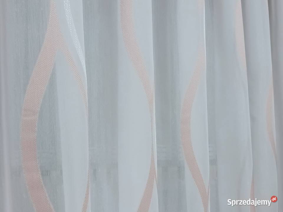 Firanki komplety pudrowy róż śląskie