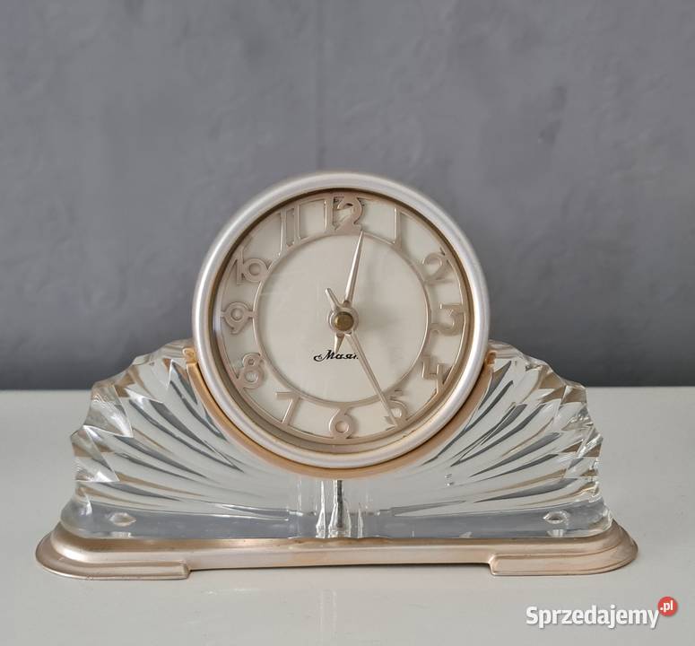 Zegar Majak 1965 kryształowy Radlin