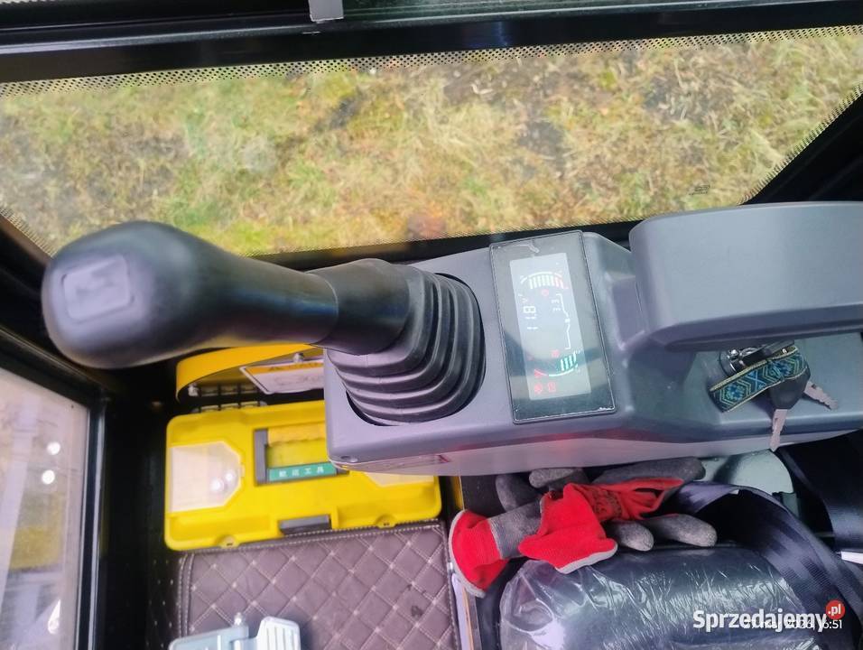 Wynajem minikoparki łyżka skarpowa hydrauliczna Mikołów