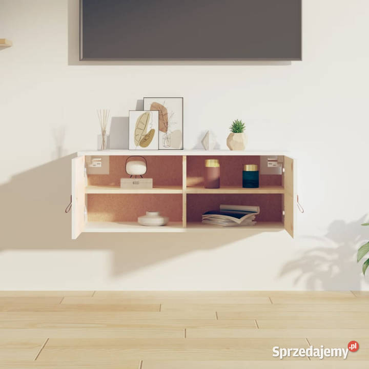 Szafka ścienna biała 80x30x30 lite drewno mazowieckie Warszawa