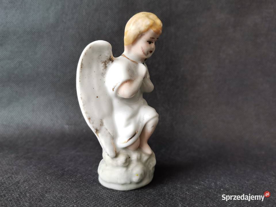 Stara przedwojenna mała figurka Śląski Anioł śląskie Katowice