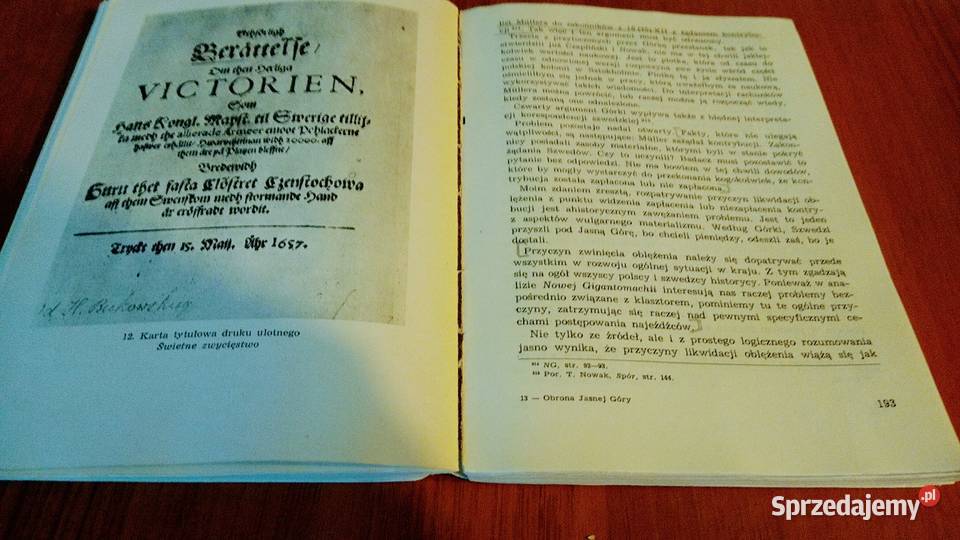 Pierwszy opis obrony Jasnej Góry w 1655 r Adam