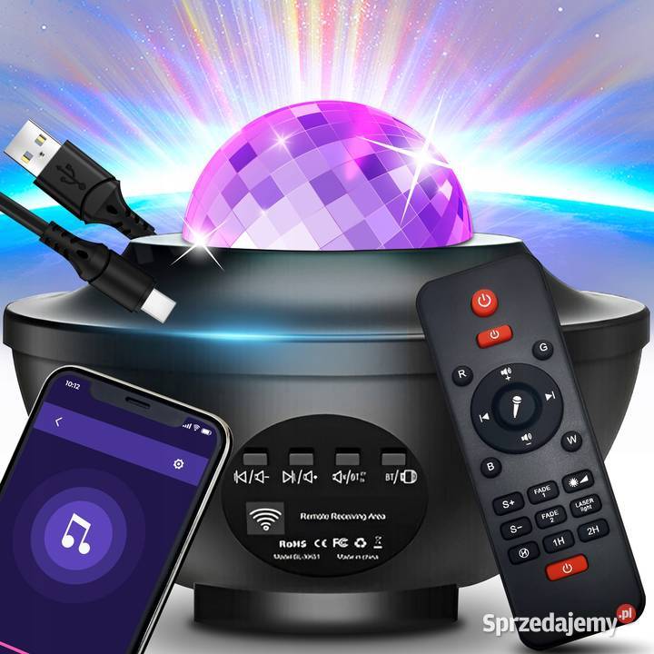 Projektor gwiazd rzutnik lampka nocna led usb Lubaczów