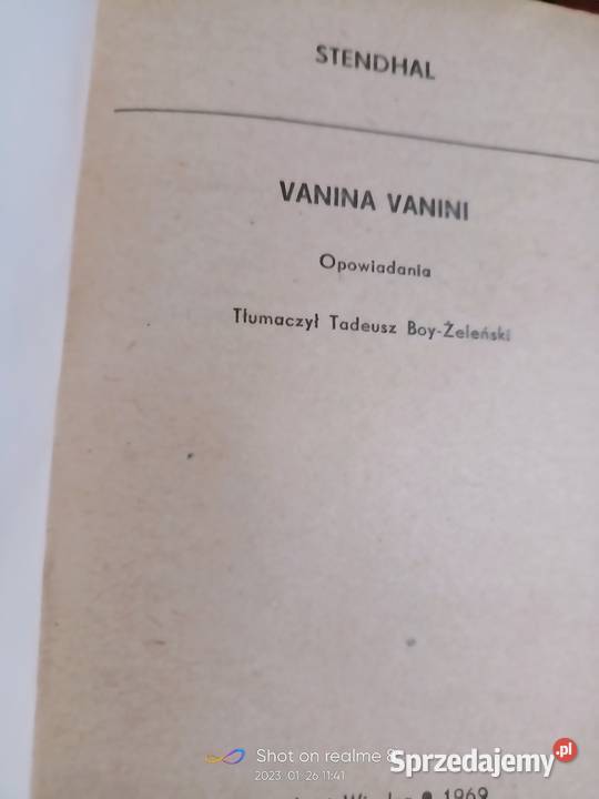 Stendhal książki antykwariat internetowy