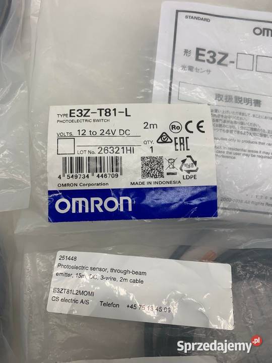 Omron E3ZT81L Photoelectric Sensor Warszawa sprzedam