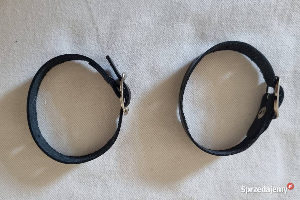 2 wąskie paski skórzane jednoczęściowe damskie Warszawa sprzedam