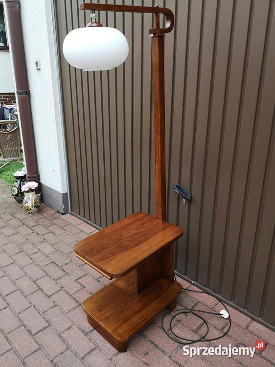 Lampa Podłogowa Ze Stolikiem Art Deco Stojąca sprzedam