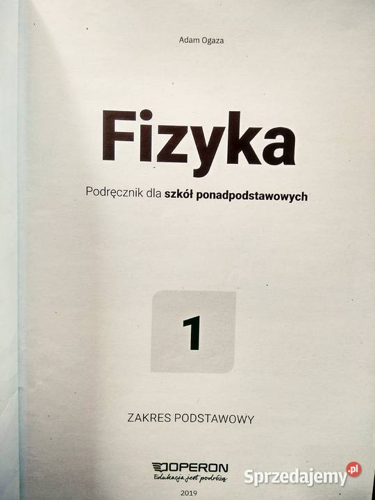Fizyka 1 operon szkolne podręczniki używane Warszawa