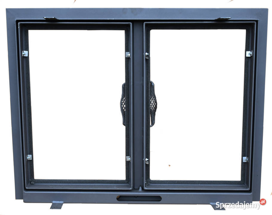 DRZWICZKI STALOWE dwuskrzydłowe Z SZYBĄ na Radziszów