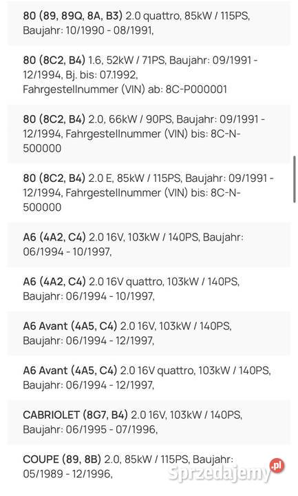 Nowy alternator VW T4 Golf Jetta Audi 80 A6 100 Wrocław